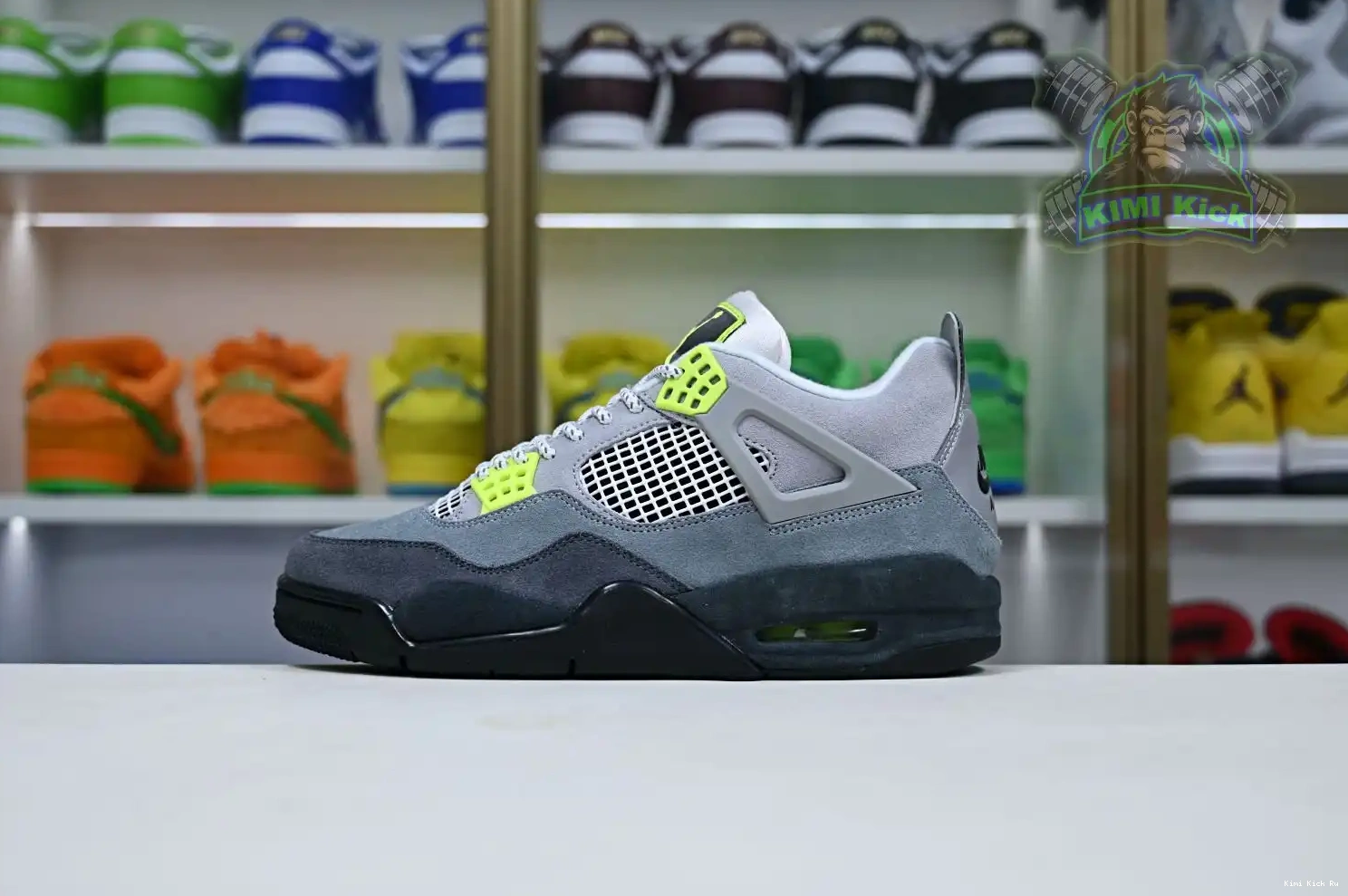 Kimikick Jordan Air 4 retro se'95neon Jordan 0614